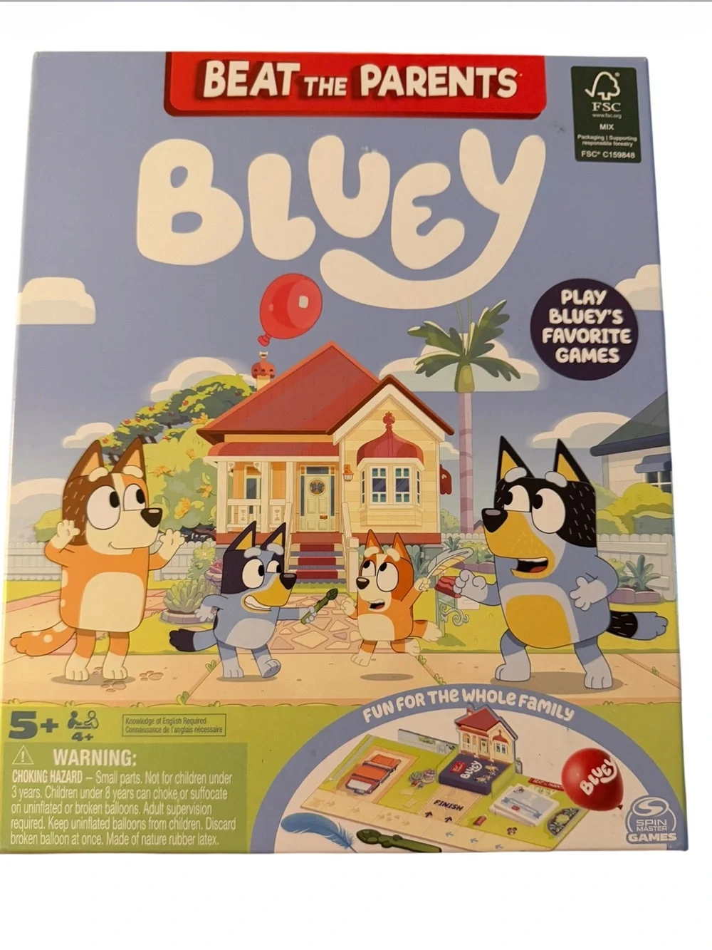 Bluey Beat the Parents Family Game - New Sealed in Box